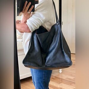 Elegant Black Leather Tote Bag by Proenza Schouler